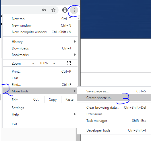 Create short-cut on your computer desktop
