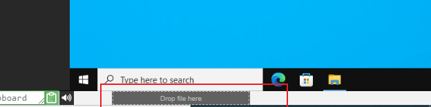 Dragging files into DaDesktop
